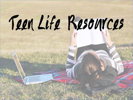 Teen Resources link button