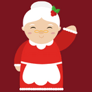 Cartoon image of Mrs. Claus