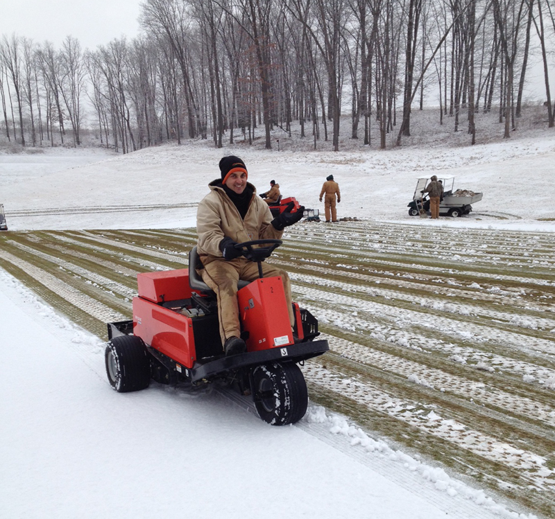 Wintry weather causes delays in golf course maintenance at Cranberry Highlands